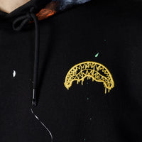 Paint Splat Hoodie Black