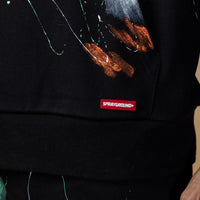 Paint Splat Hoodie Black