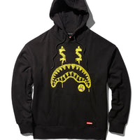 Money Scribbles Hoodie Pullover Black