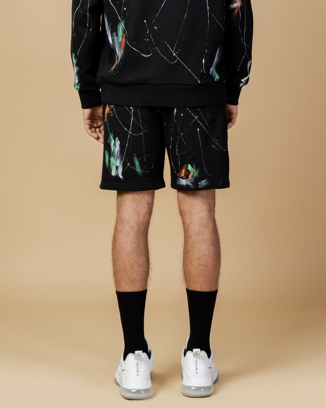 Paint Splat Knit Shorts