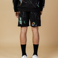 Paint Splat Knit Shorts