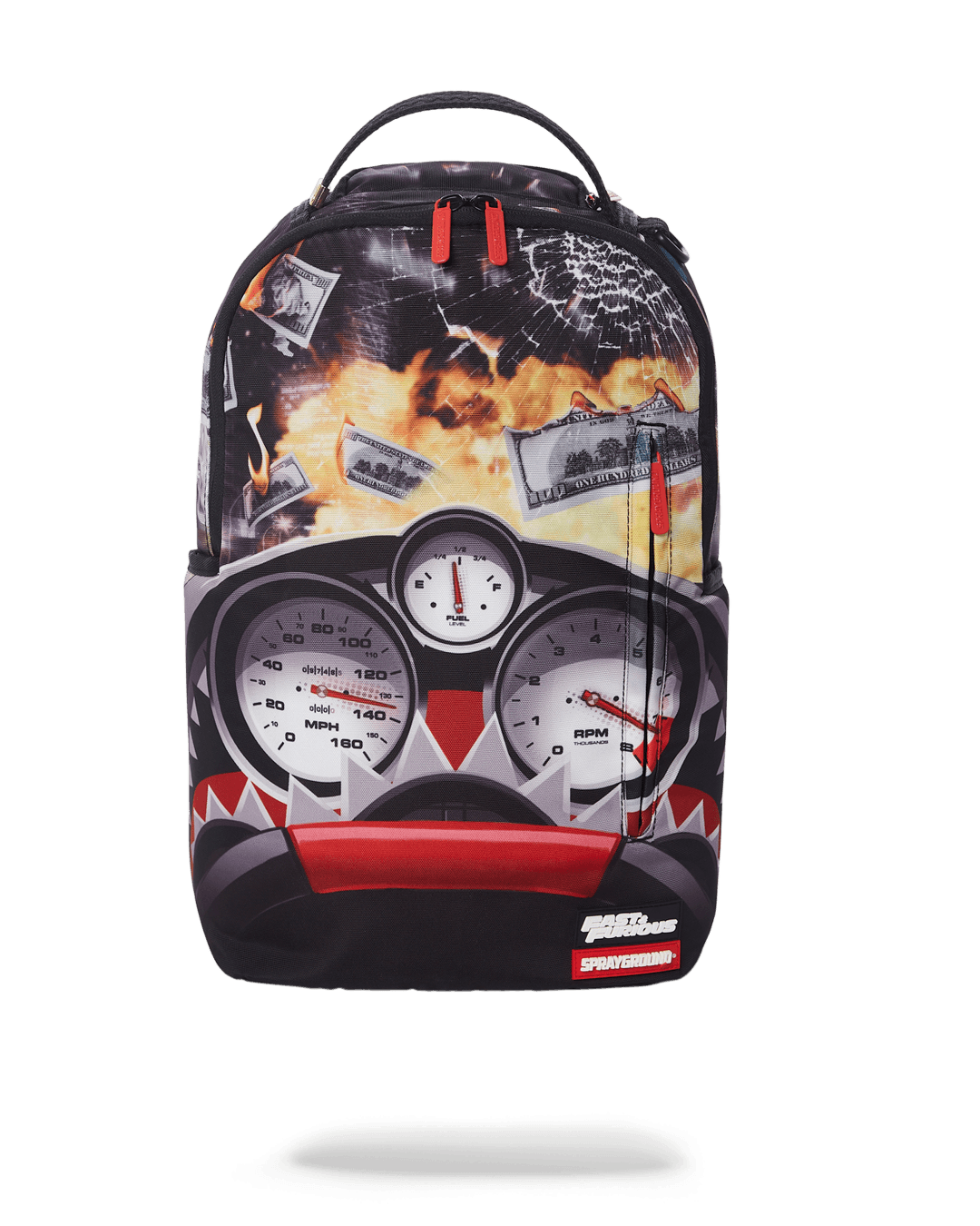 Zaino Sprayground FAST AND FURIOUS SHARK GAUGES BACKPACK (ONLY 50 PCS MADE) Multicolor