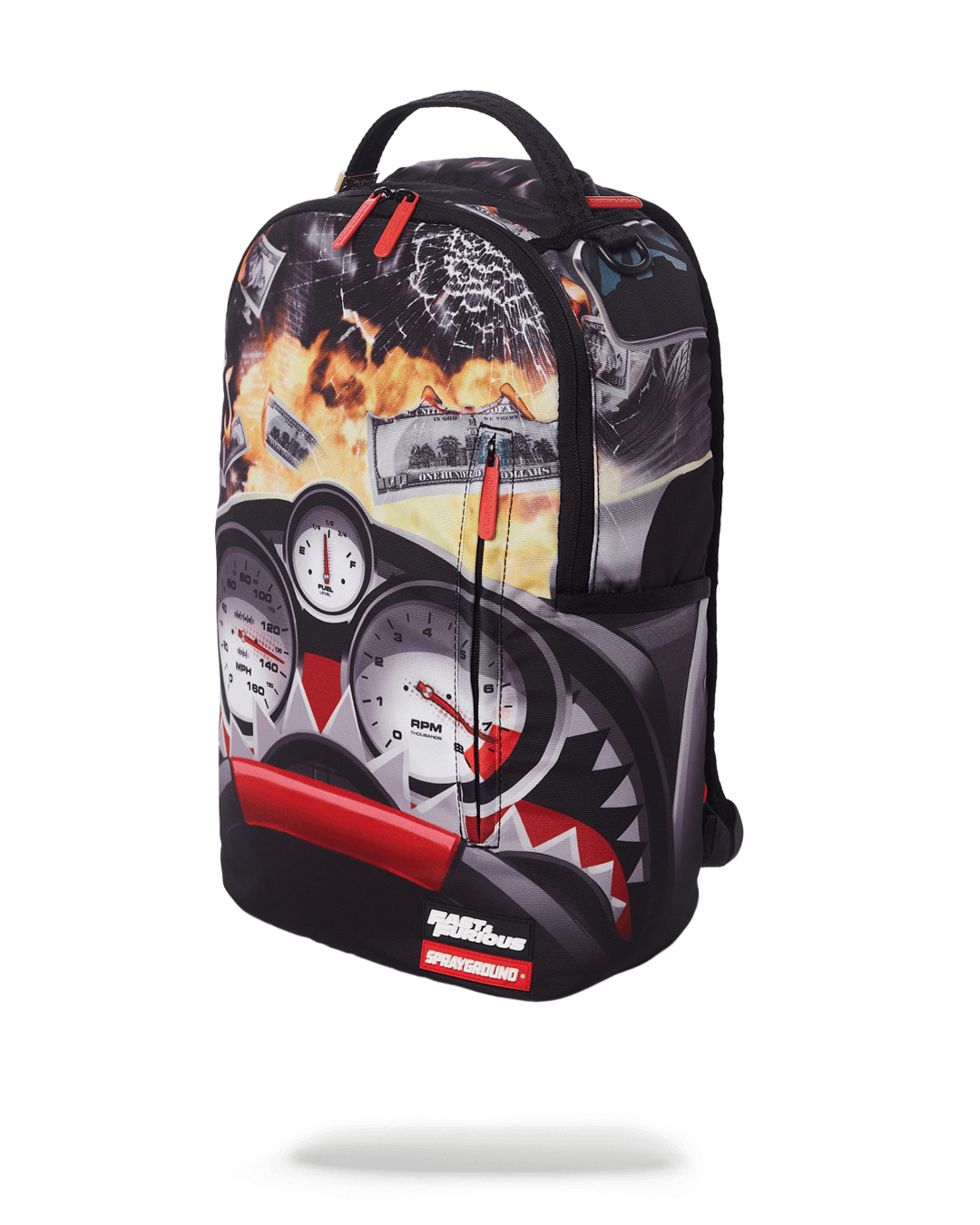 Zaino Sprayground FAST AND FURIOUS SHARK GAUGES BACKPACK (ONLY 50 PCS MADE) Multicolor