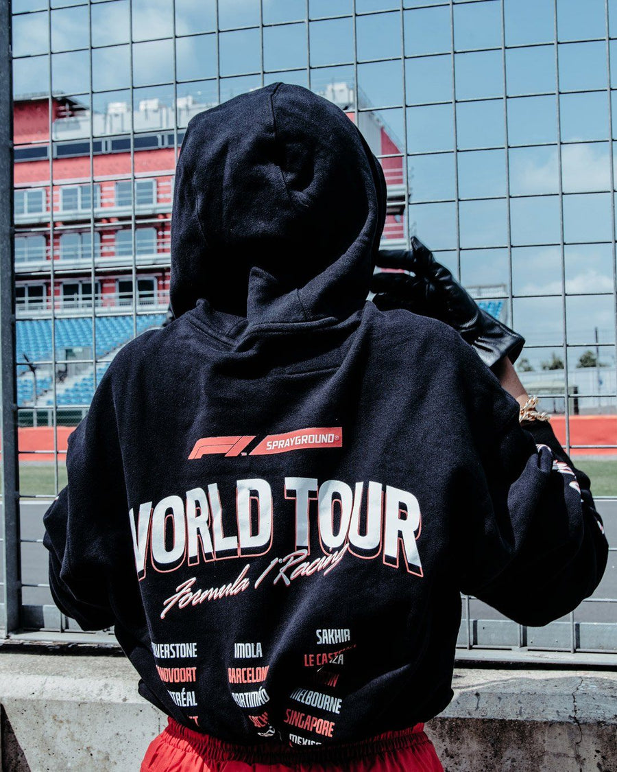 Sprayground Hoodie FORMULA 1 WORLD TOUR HOODY Black