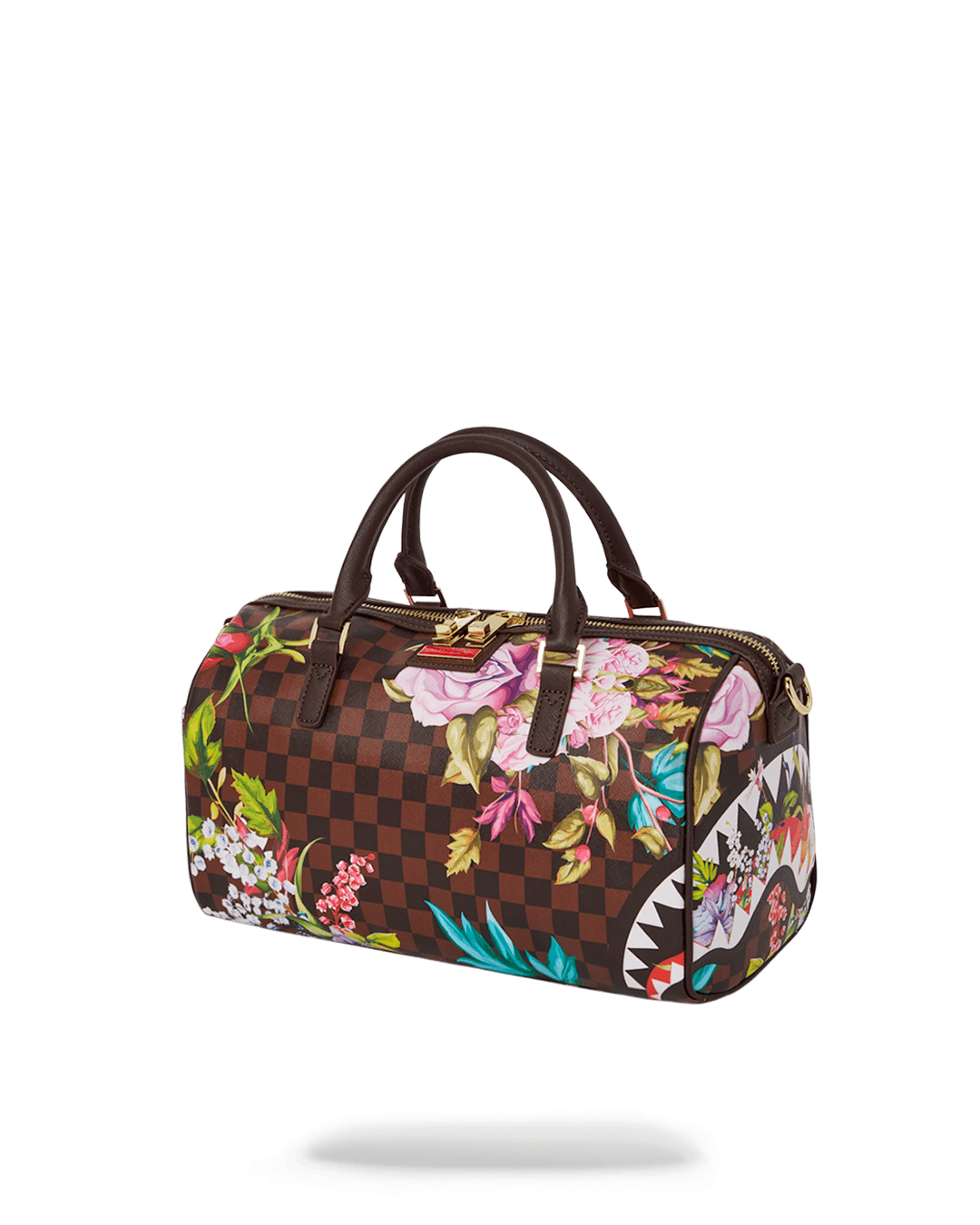 Borsa Sprayground GARDEN OF SHARKS MINI DUFFLE Marrone