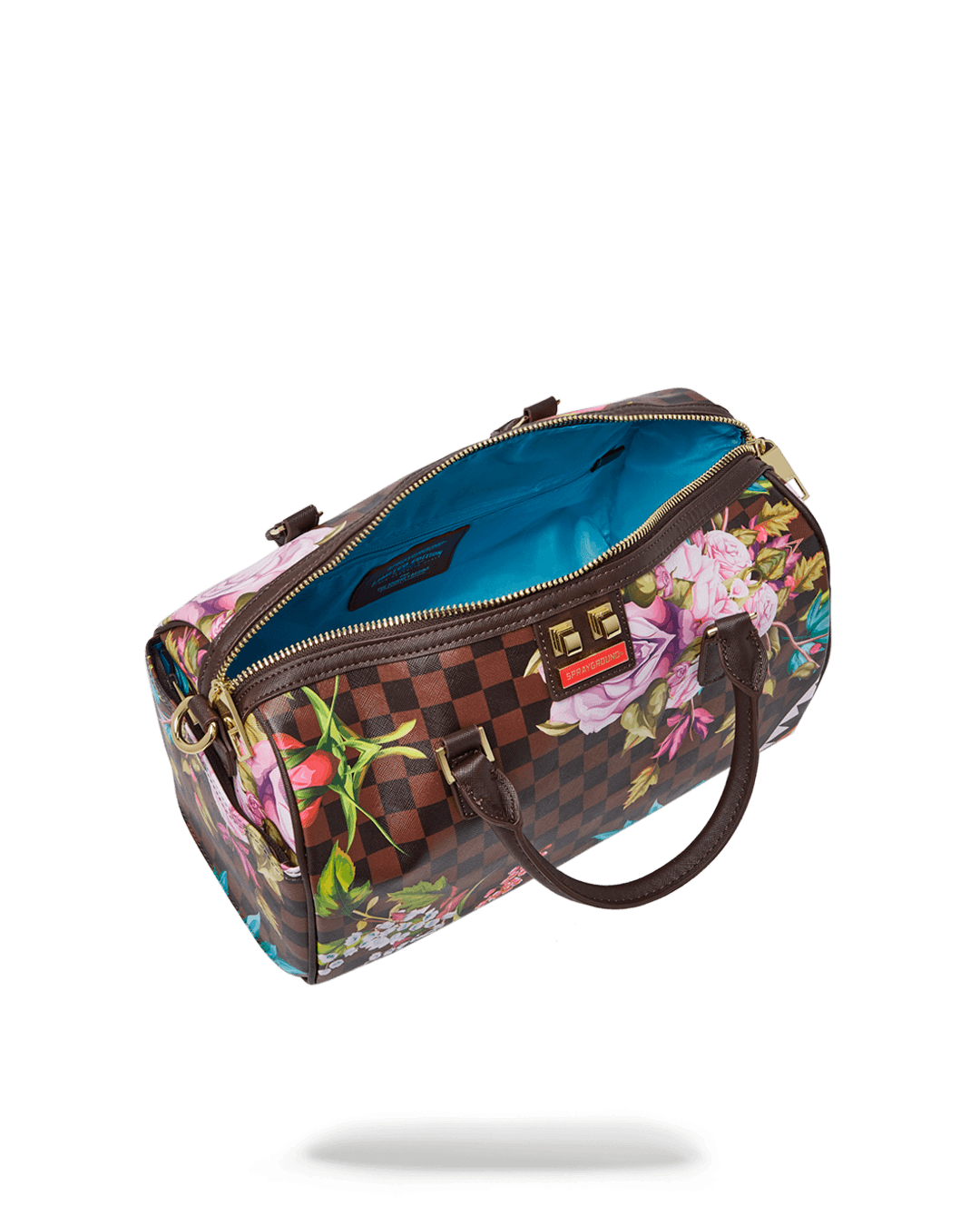 Borsa Sprayground GARDEN OF SHARKS MINI DUFFLE Marrone