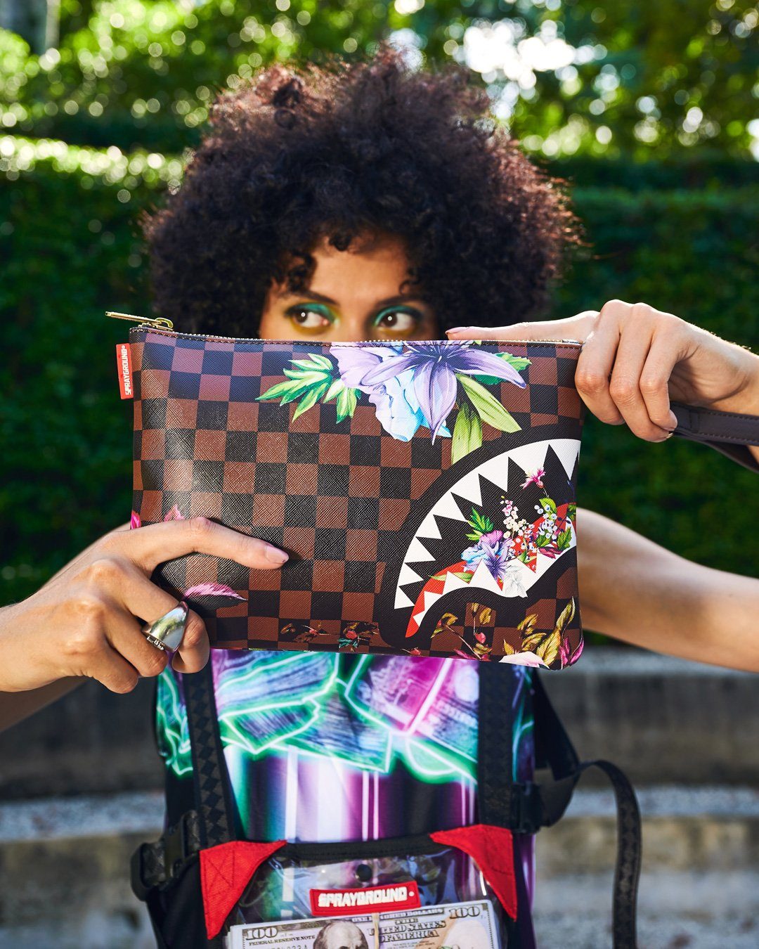 Pochette Sprayground GARDEN OF SHARKS CROSSOVER CLUTCH Multicolor