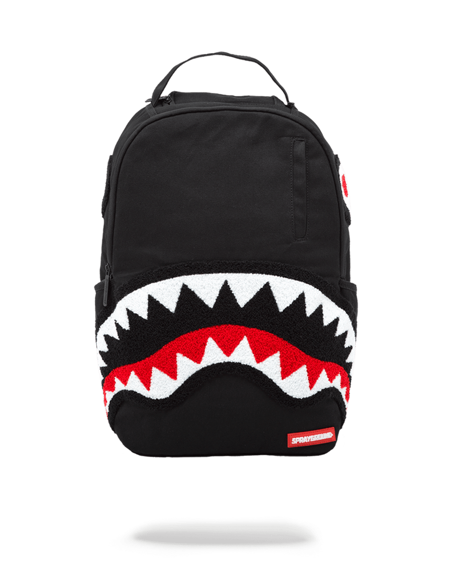Backpack Sprayground GHOST CHENILLE SHARK Black