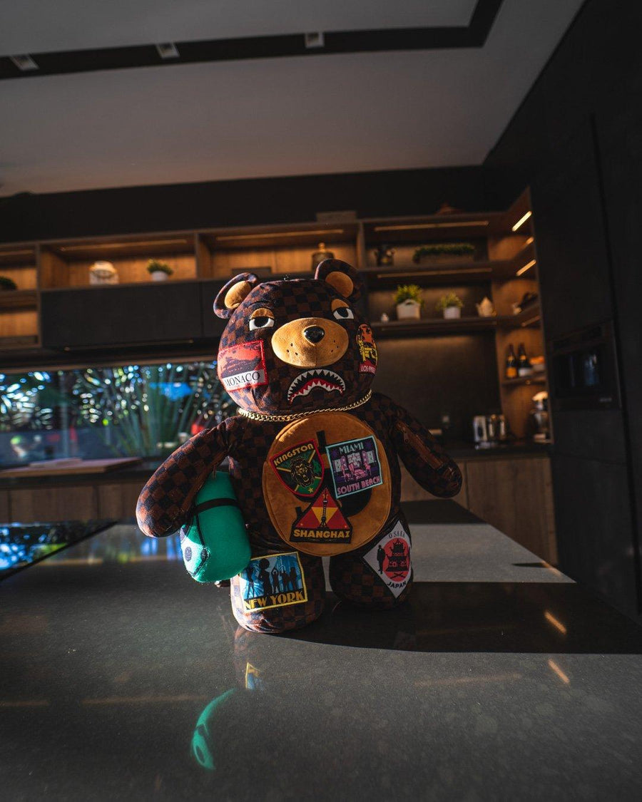 Sprayground Backpack teddy bear Brown