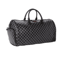 Henny Black Checkered Duffle