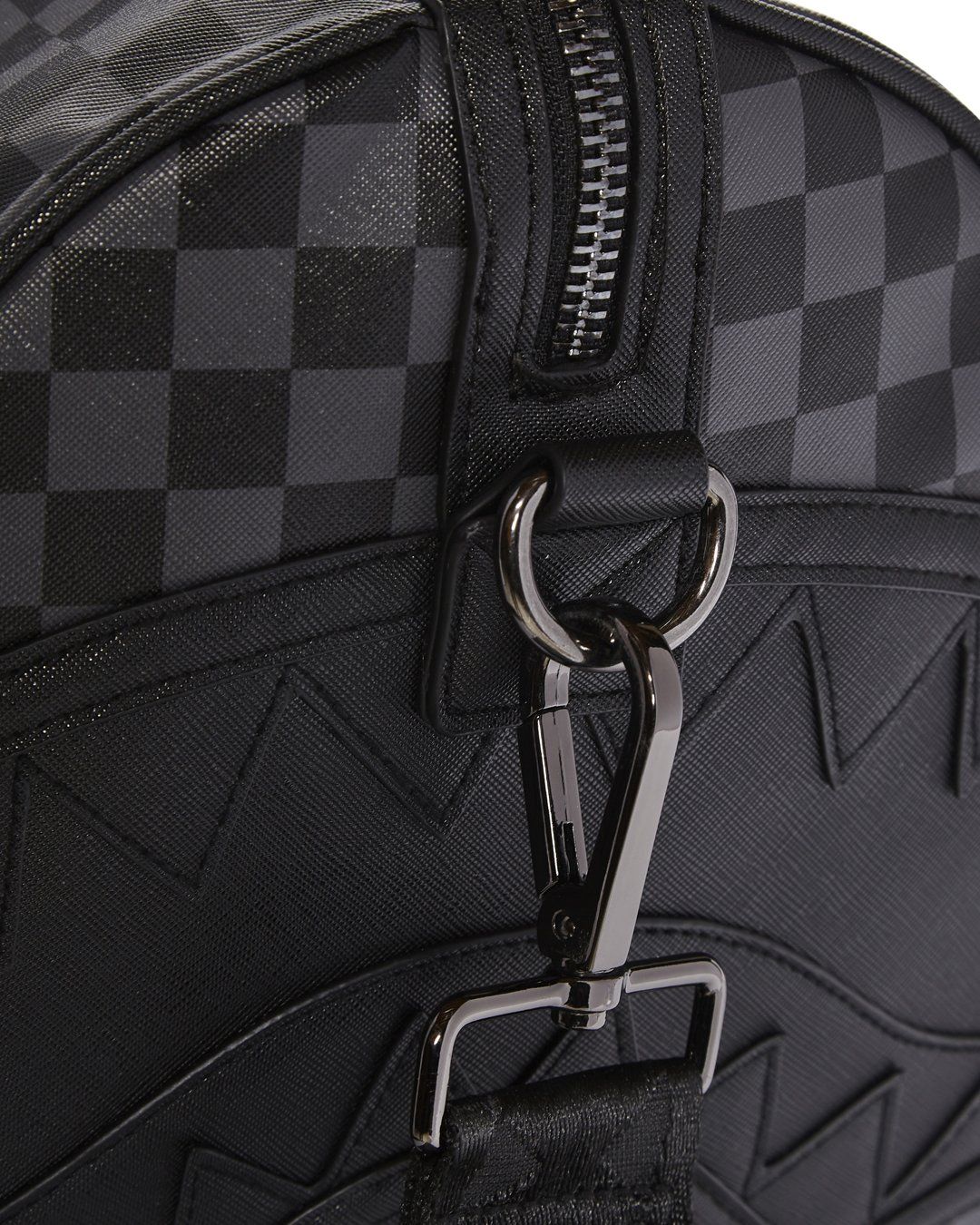 Henny Black Checkered Duffle