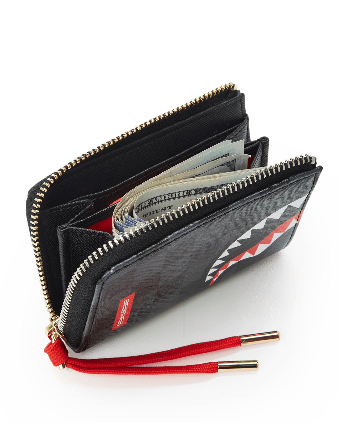 Portafoglio senza portamonete Sprayground SPUCCI SPLIT WALLET Nero