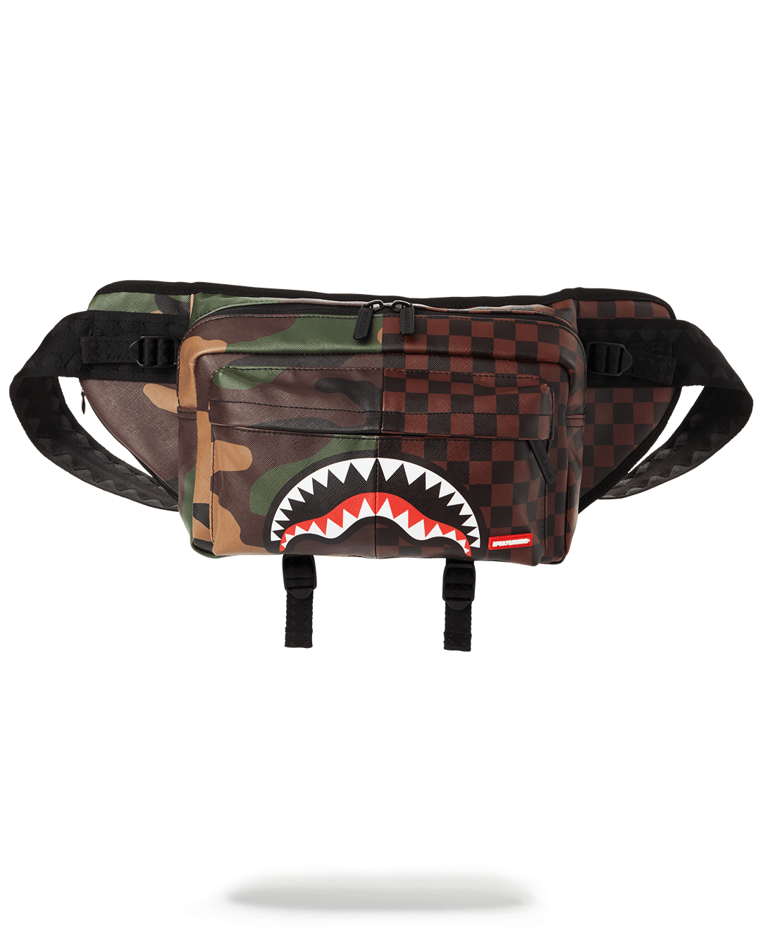 Checkered Camo Split Doubleside Crossbody