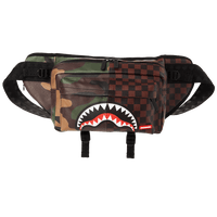 Checkered Camo Split Doubleside Crossbody