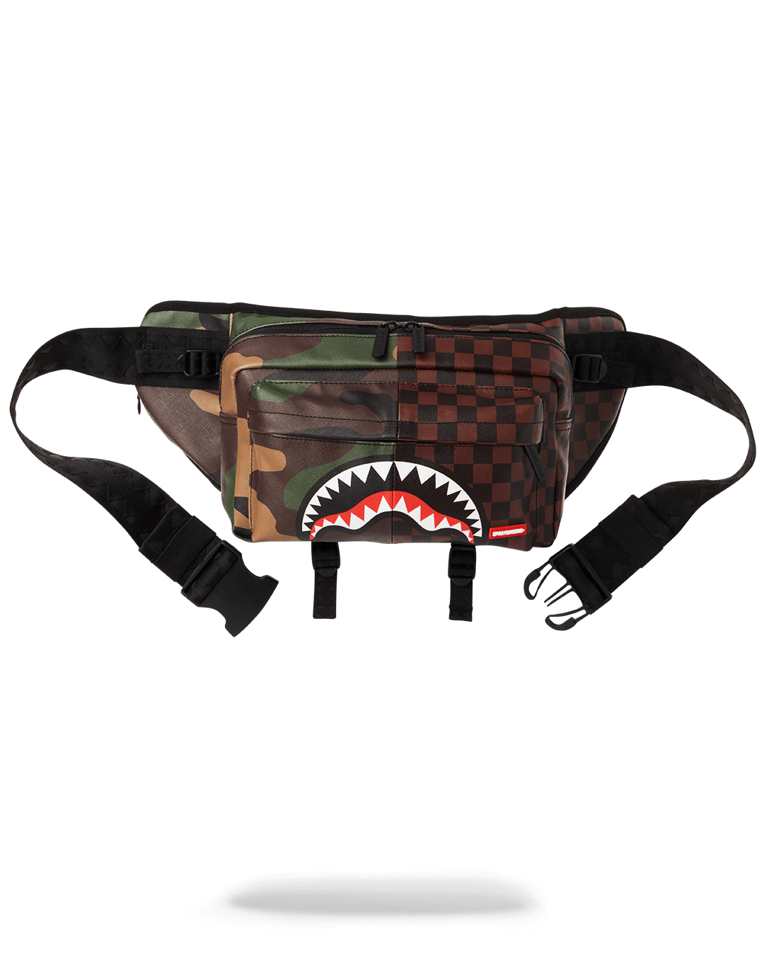 Checkered Camo Split Doubleside Crossbody