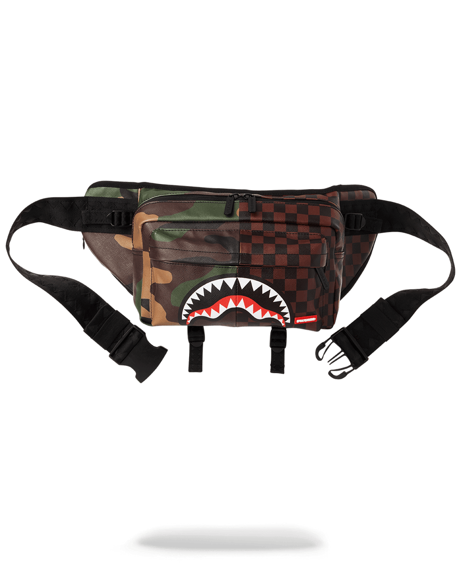 Sac banane Sprayground CHECKERED CAMO SPLIT DOUBLESIDE CROSSBODY