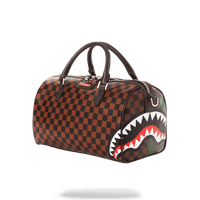 Borsa Sprayground CHECK SPLIT MINI DUFFLE Marrone