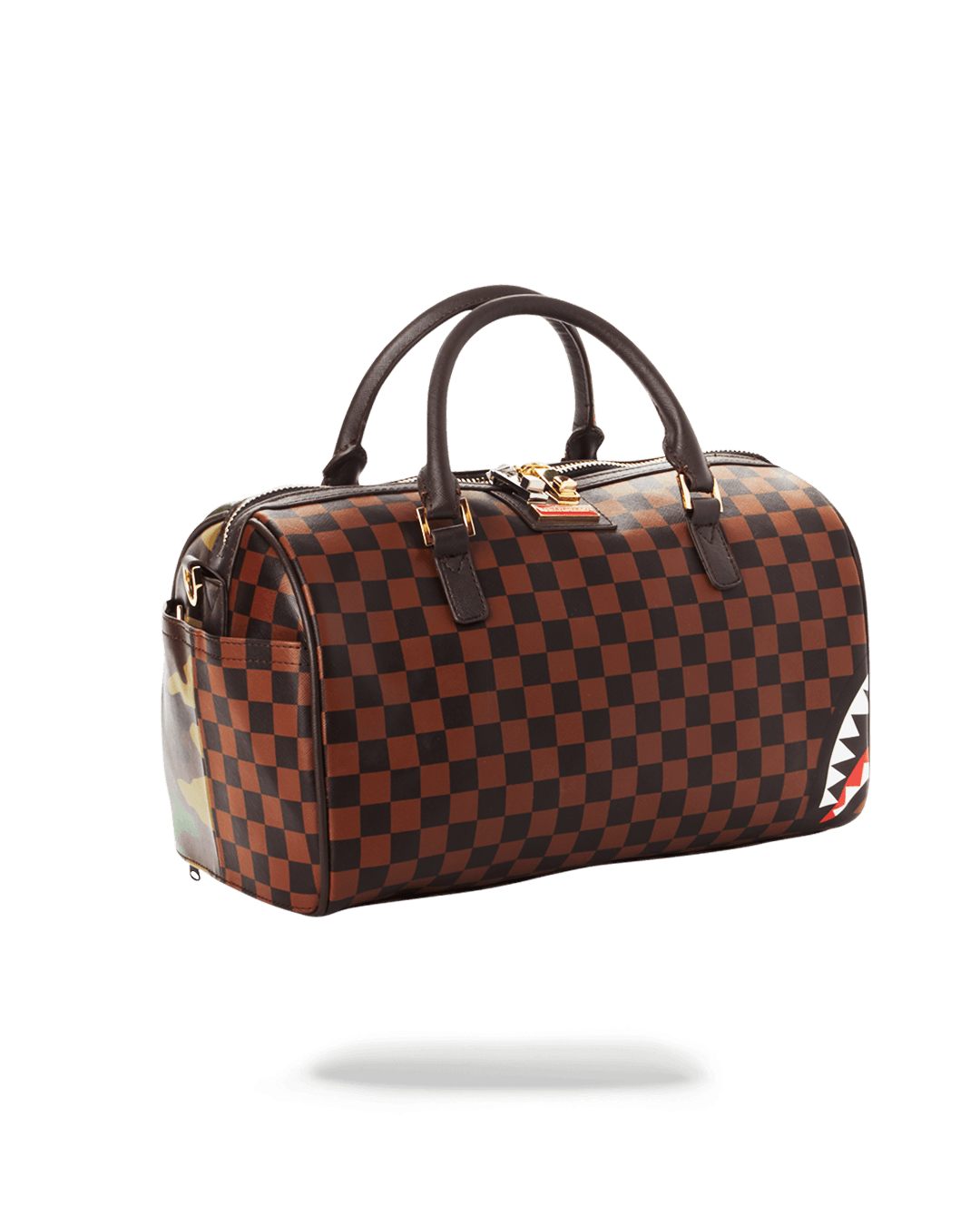 Bolsa pequeña Sprayground CHECK SPLIT MINI DUFFLE Marrón