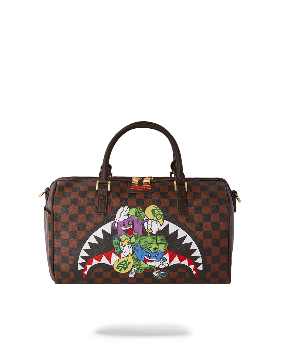 Borsa Sprayground MONEY CHASER MINI DUFFLE Marrone