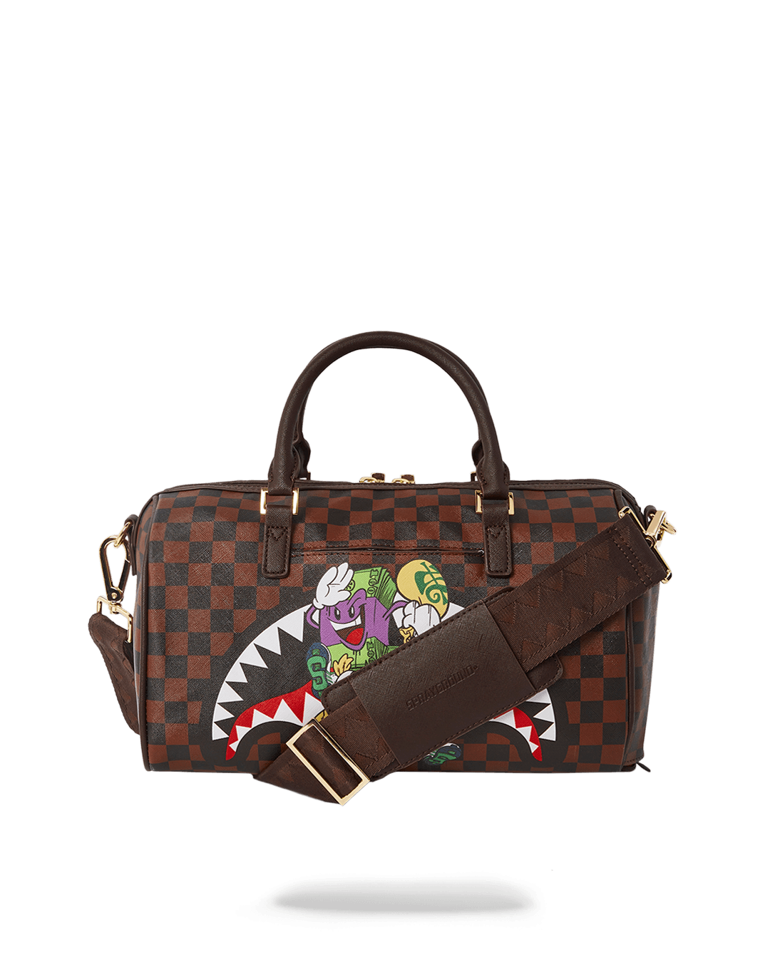 Borsa Sprayground MONEY CHASER MINI DUFFLE Marrone