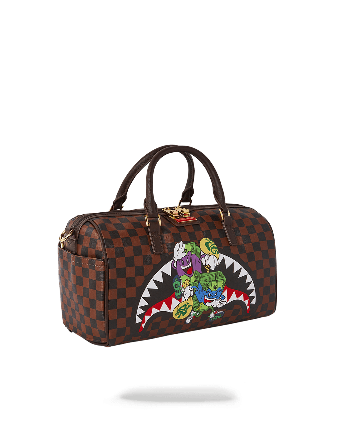 Borsa Sprayground MONEY CHASER MINI DUFFLE Marrone