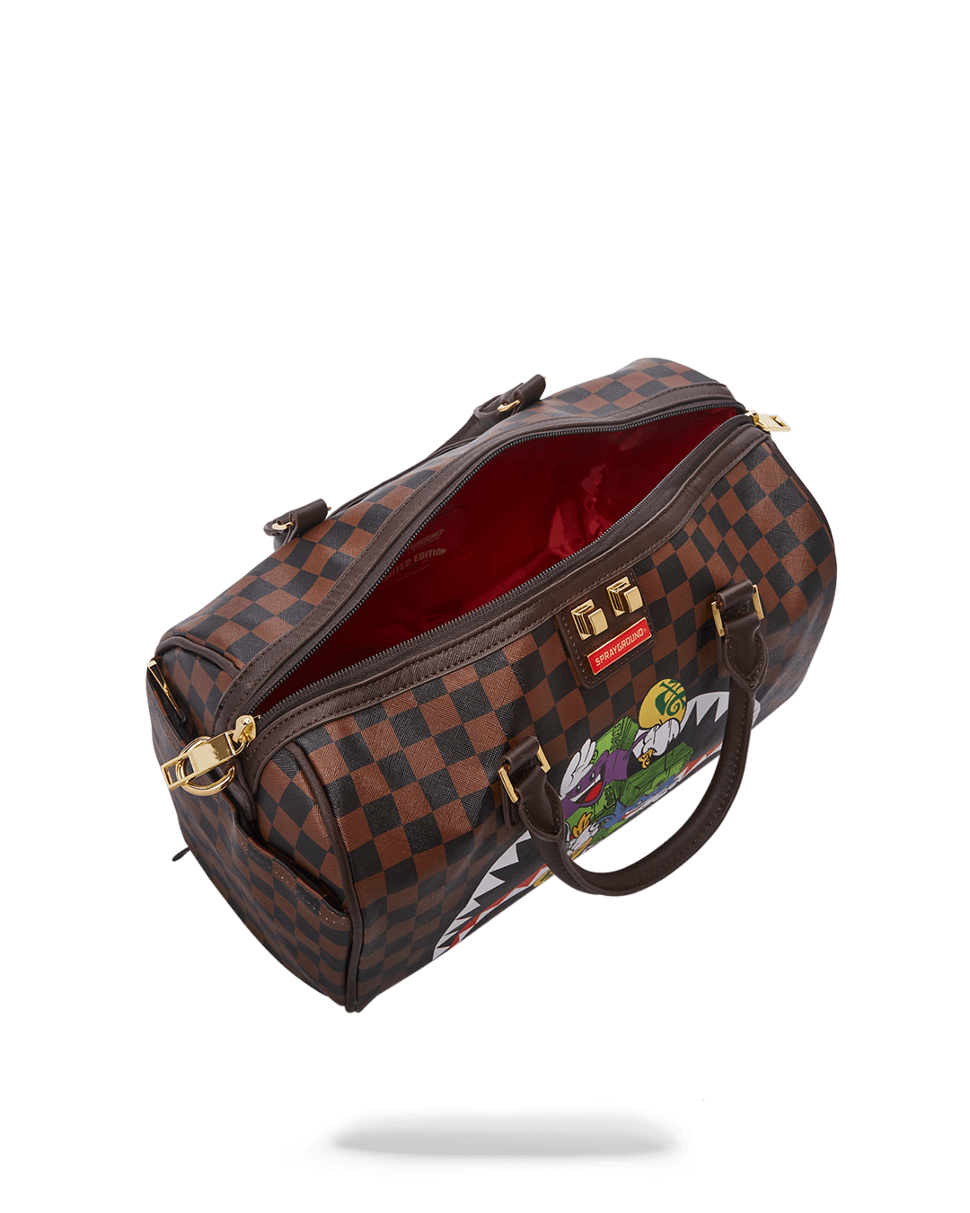 Borsa Sprayground MONEY CHASER MINI DUFFLE Marrone