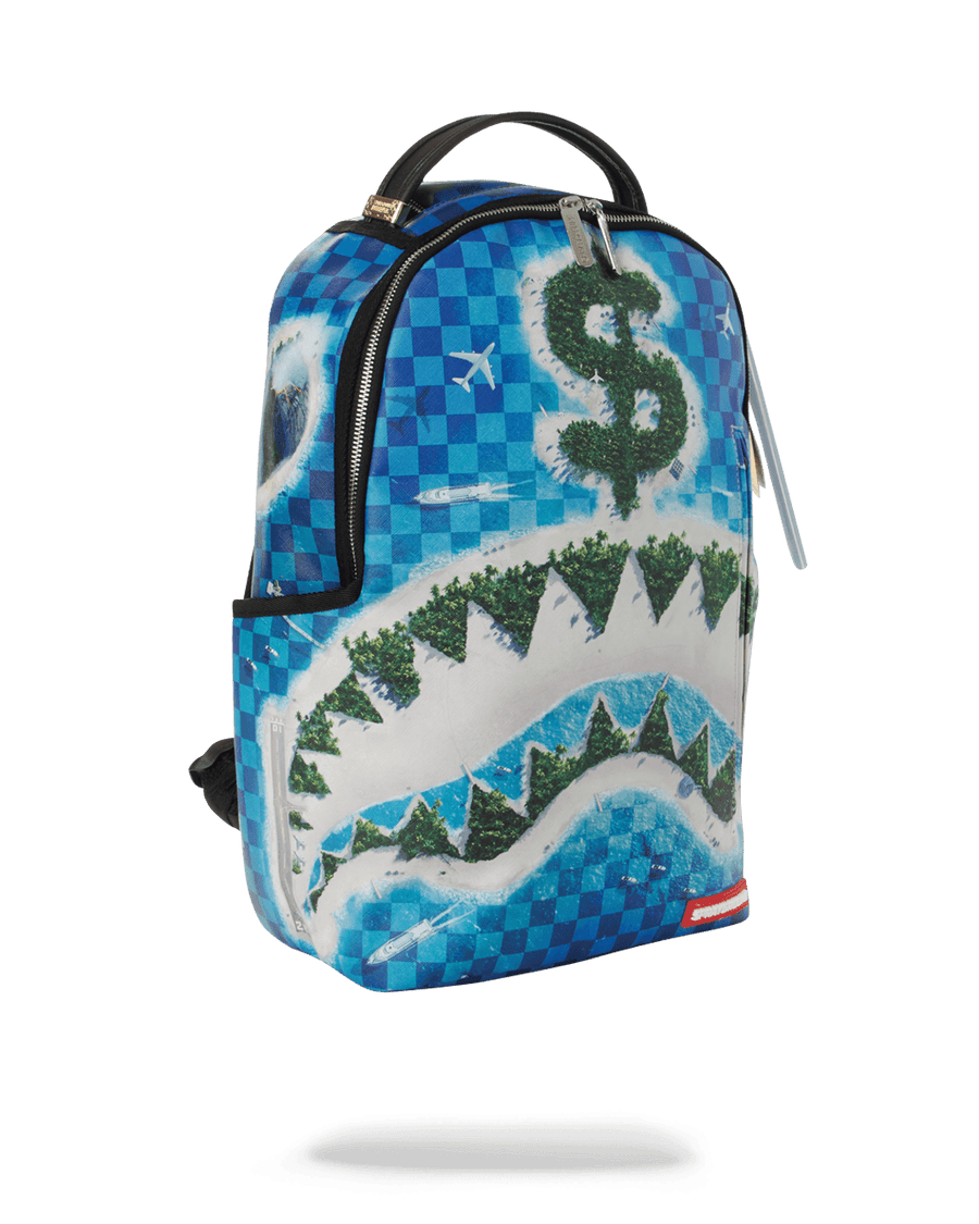 Sprayground Backpack REPUBLIC OF SHARK ISLAND BACKPACK Blue