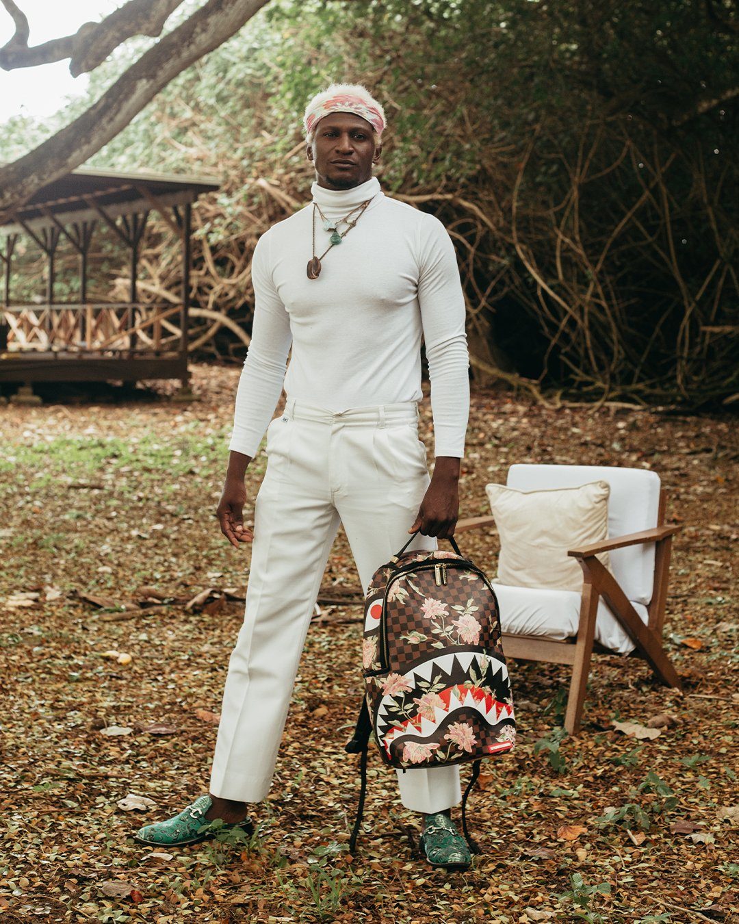 Shark Flower Backpack