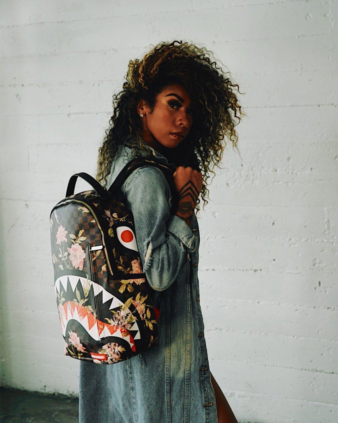 Shark Flower Backpack