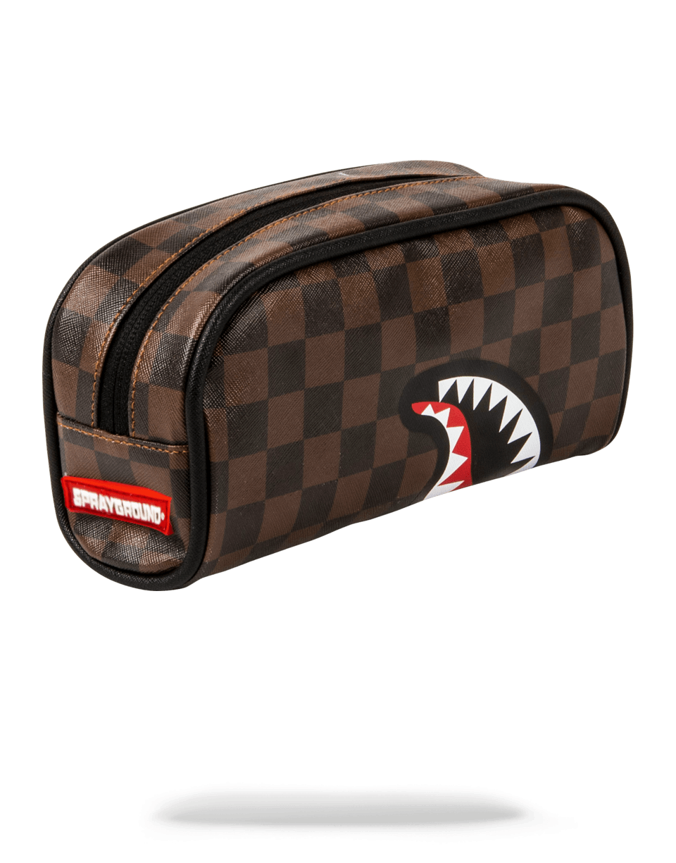 Petit sac Sprayground SHARKS IN PARIS POUCH  Marron