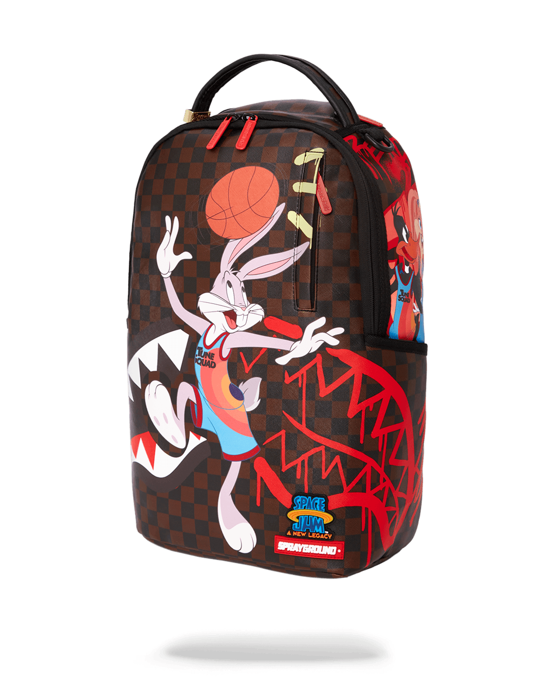 Sprayground Backpack SPACE JAM 2 CHECKERED Brown