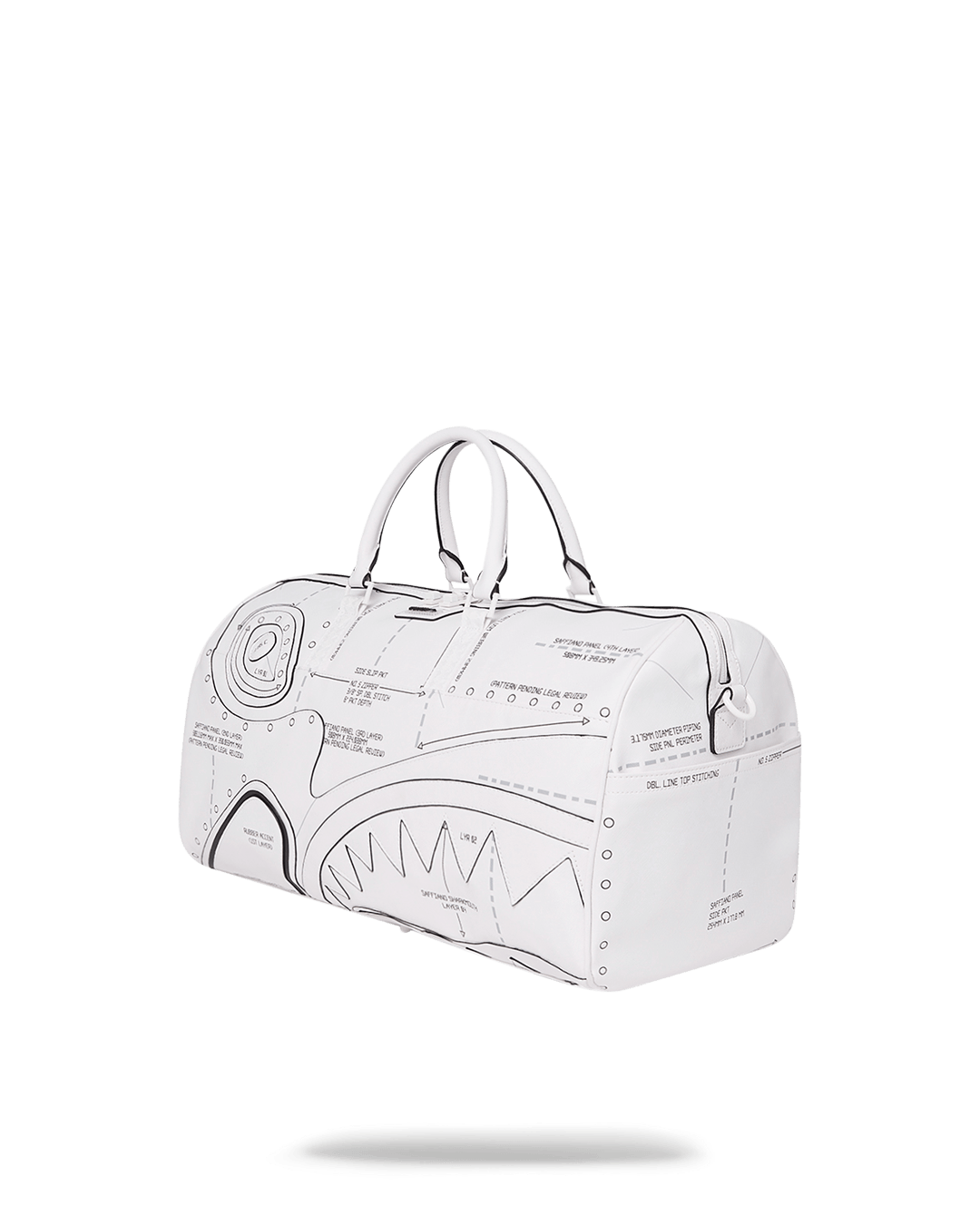 Borsa Sprayground TECHNICAL CUT SEW DUFFLE Bianco