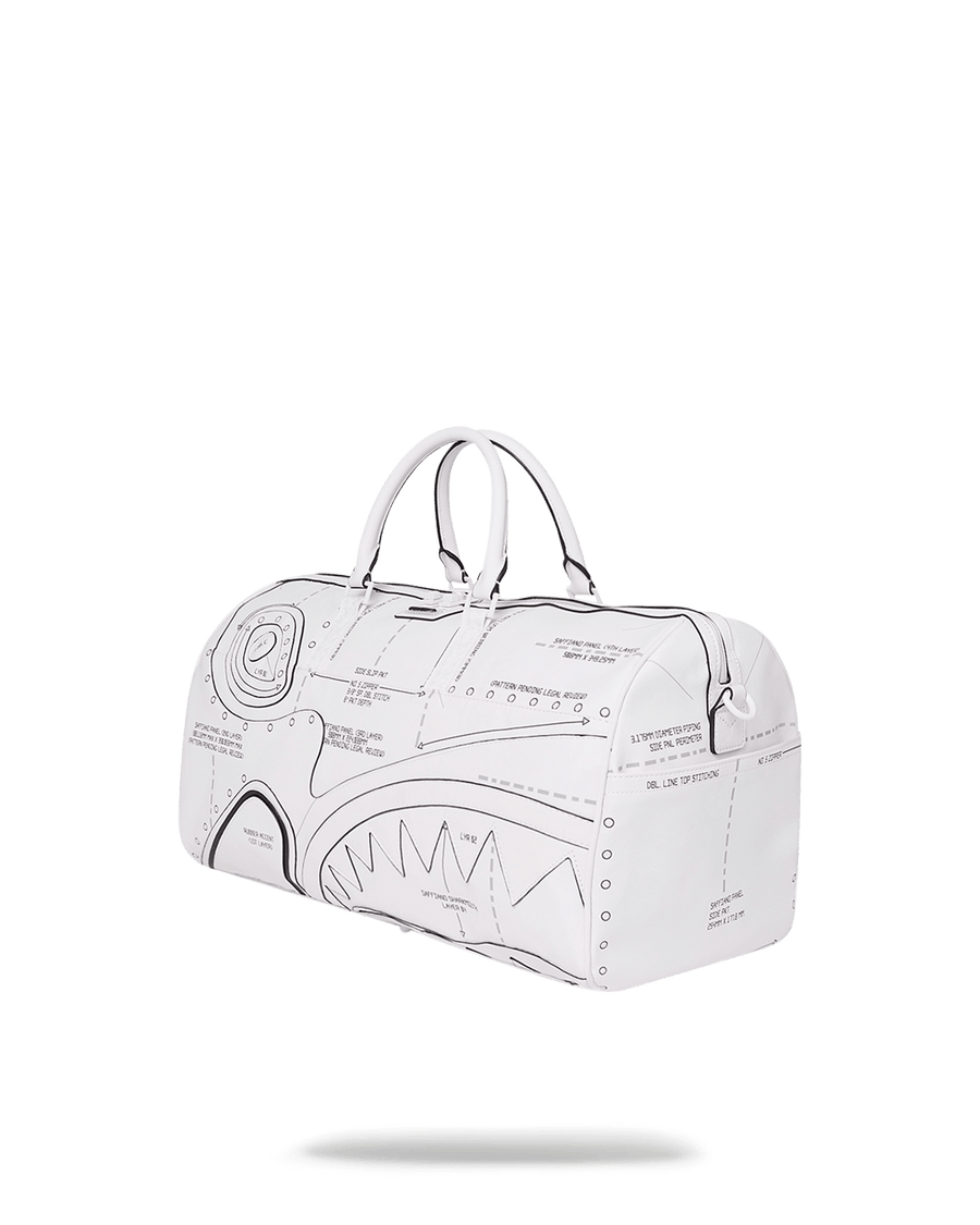 Sprayground Bag TECHNICAL CUT SEW DUFFLE White
