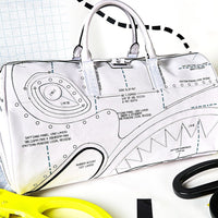 Borsa Sprayground TECHNICAL CUT SEW DUFFLE Bianco