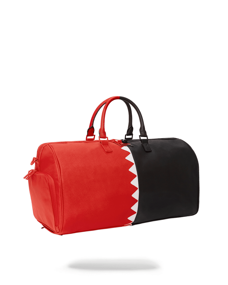 Sprayground Bag VERTICAL SHARK CUT & SEW DUFFLE Red
